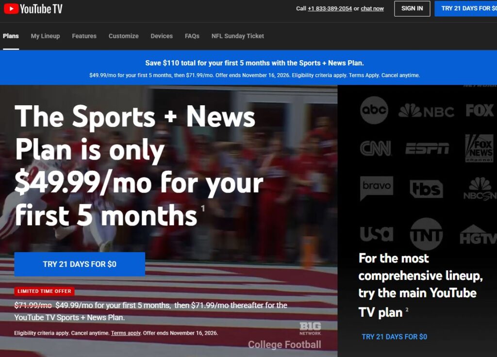 YouTube TV