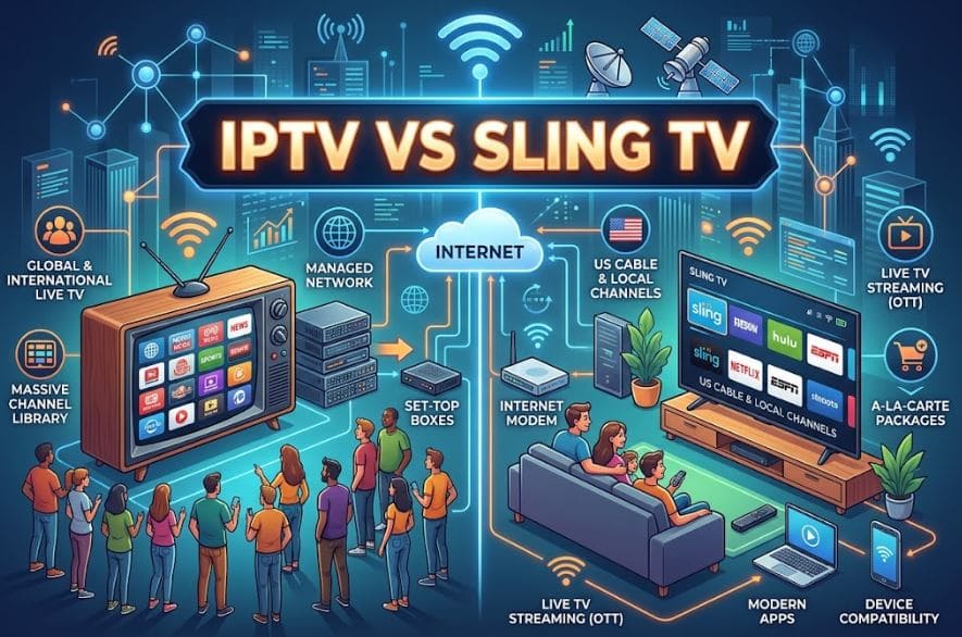 IPTV VS Sling TV